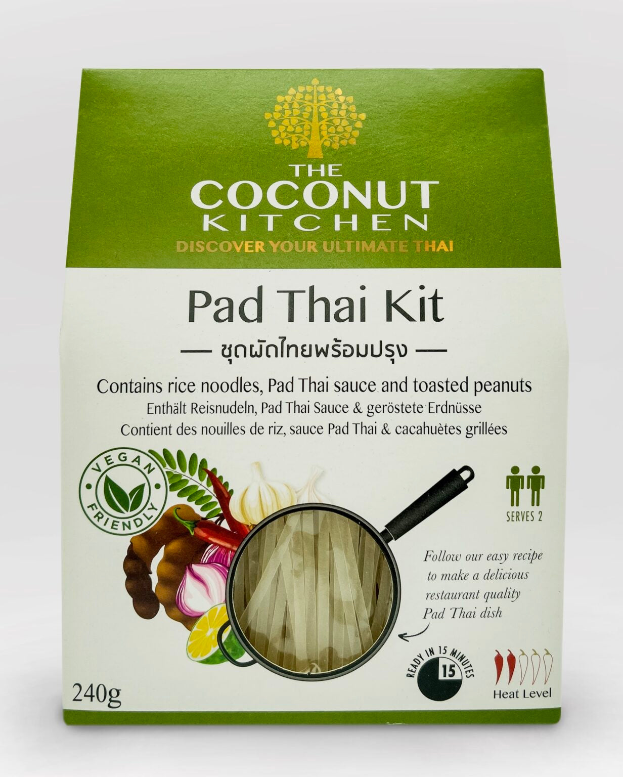 Coconut Kitchen - Pad Thai Kit - noodles, sauce & peanuts - 240g