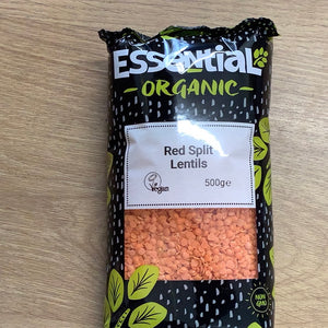 Red lentils (dried) pre-packed 500g - organic