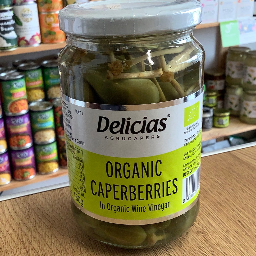 Delicias - Organic Caperberries - 180g