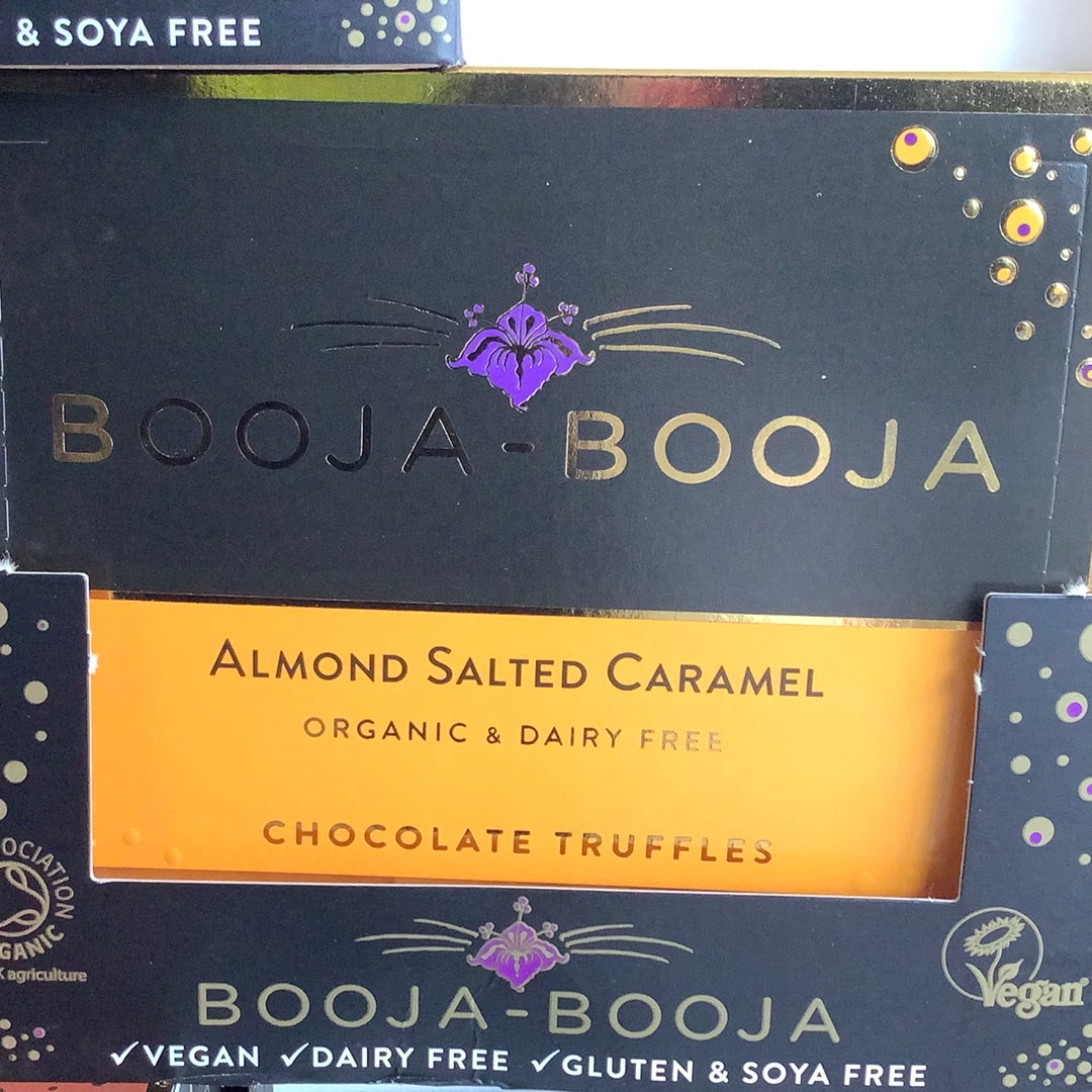 Booja Booja - Organic Dairy/Gluten/Soya free Almond Salted Caramel Truffles - 92g