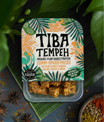 Load image into Gallery viewer, Tiba Tempeh - Organic Curry-Spiced pieces - 200g

