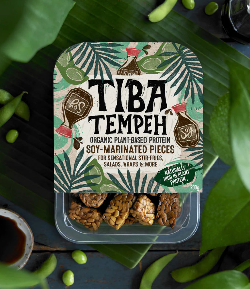 Tiba Tempeh - Organic Soy-marinated pieces - 200g