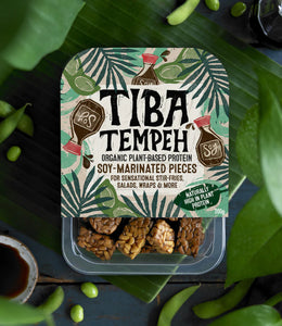 Tiba Tempeh - Organic Soy-marinated pieces - 200g
