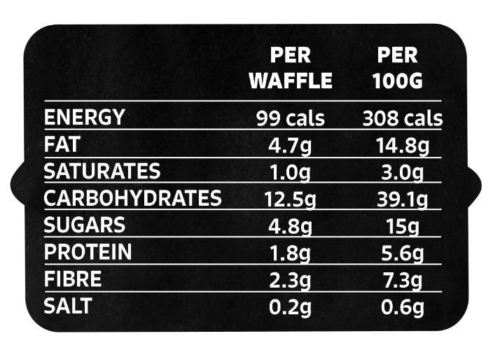 Griddle Waffles - Choc Chip Toaster Waffles (6 x 32g) FROZEN