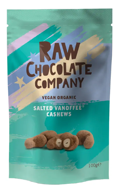 Raw Chocolate Co - Organic Salted Vanoffee Cashews- 100g - PRE-ORDER