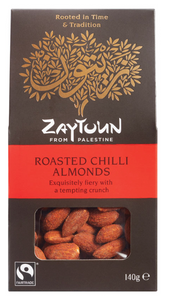 Zaytoun - Roasted Chilli Almonds - 140g - Fairtrade