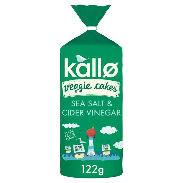 Kallo - Lentil & Pea Veggie Cakes, Sea Salt & Cyder Vinegar - 122g - GF