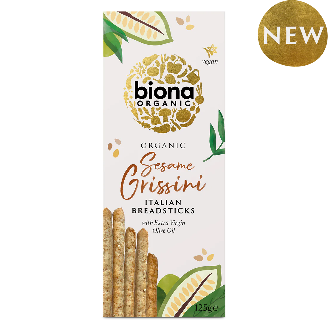 Biona Organic - Sesame Grissini Italian breadsticks - 125g