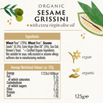 Load image into Gallery viewer, Biona Organic - Sesame Grissini Italian breadsticks - 125g
