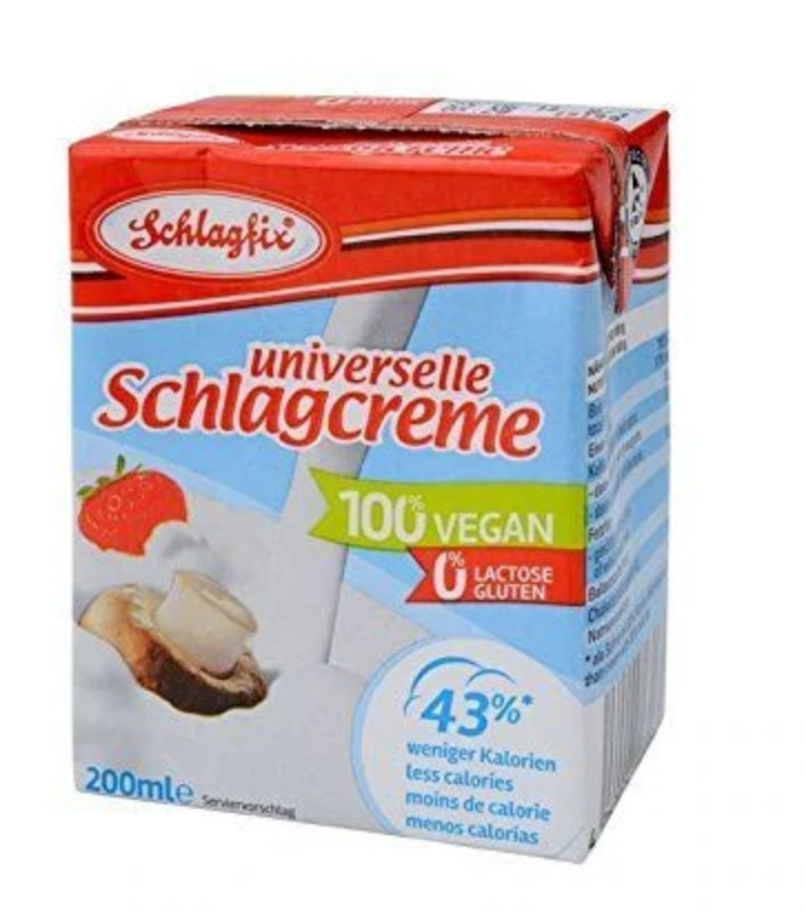 Schlagfix - Cooking Cream - UnSweetened 200ml - GF