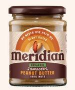 Load image into Gallery viewer, Meridian - Organic Peanut Butter - smooth - no added salt - GF - 470g
