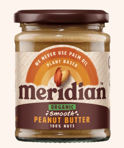 Meridian - Organic Peanut Butter - smooth - no added salt - GF - 470g
