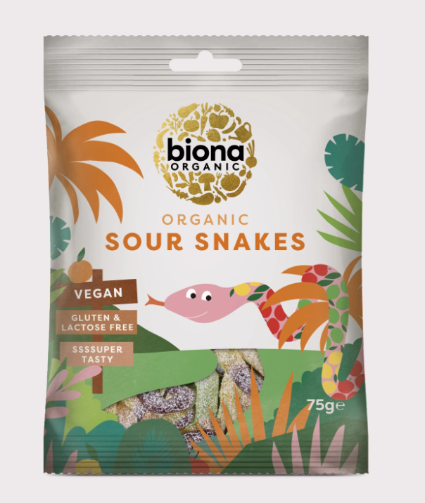 Biona Organic - Sour Snakes - GF - 75g