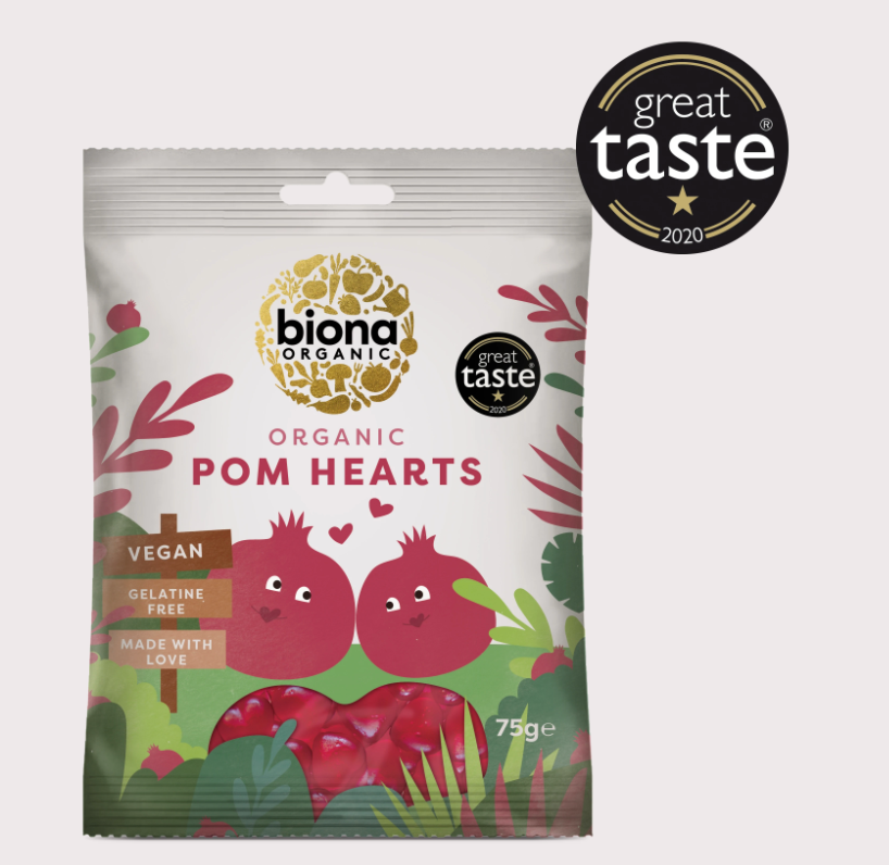 Biona Organic - Pom Hearts - GF - 75g