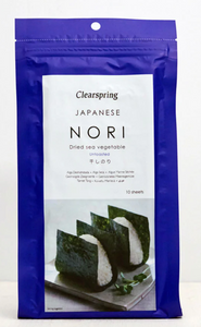 Clearspring - Sushi Nori - untoasted dried seaweed sheets (10 sheets) - 25g
