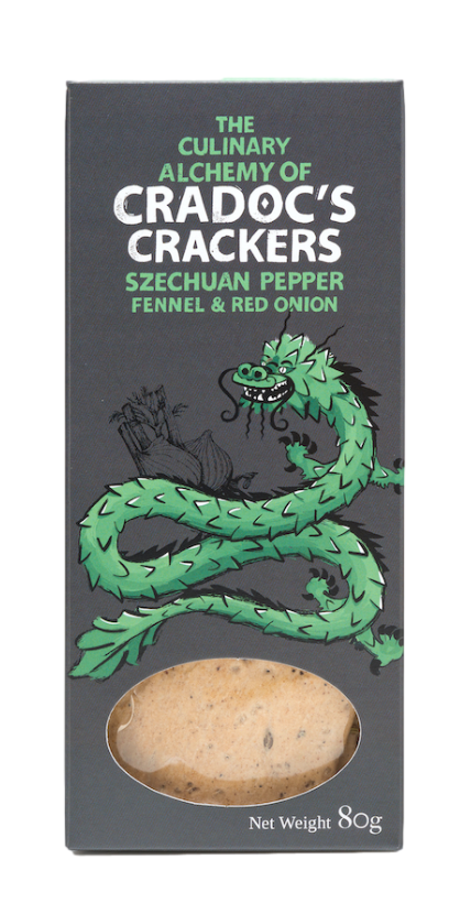 Cradocs Crackers - Szechuan Pepper, Fennel & Red Onion - 80g