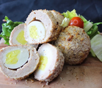Load image into Gallery viewer, Vegan Buffet - Scotch Eggs - 150g each FOR IN-STORE PURCHASE ONLY (frozen: just defrost and eat!)
