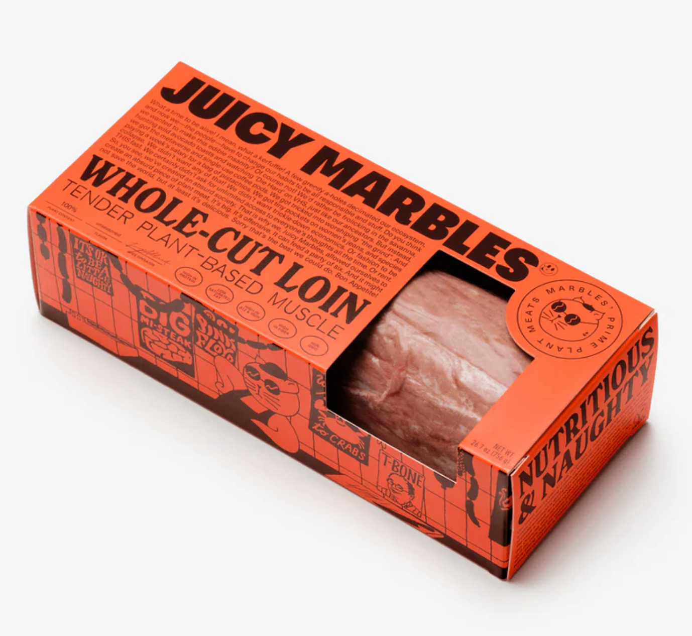 Juicy Marbles St*ak - Whole Cut Loin - 756g (~6steaks)- GF - limited amount in-store