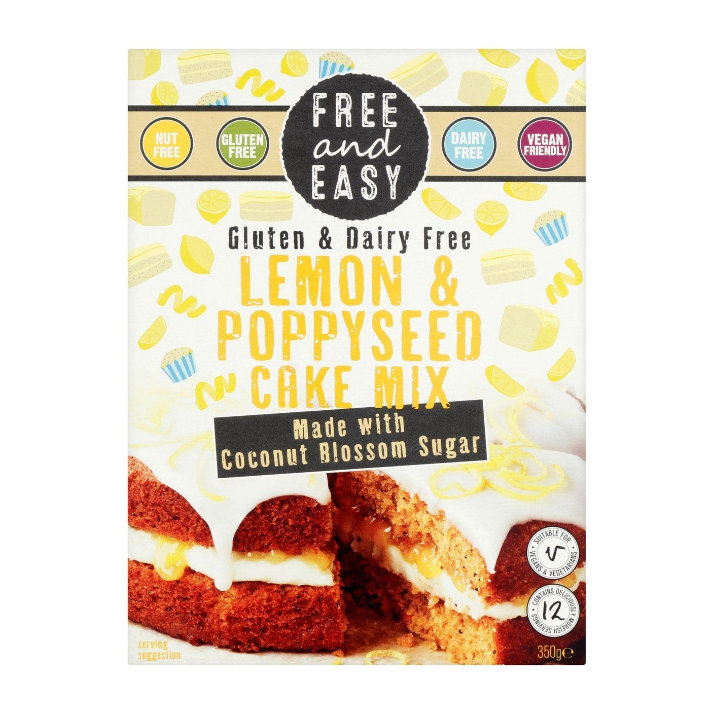Free & Easy - Cake Mix Lemon & Poppyseed - GF - 350g