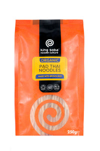 King Soba - Pad Thai Noodles - made with brown rice - GF - 250g