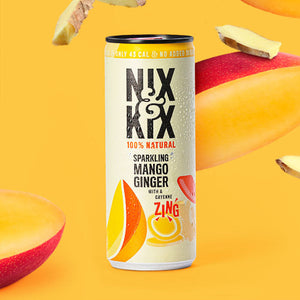 Nix&Kix - Sparkling Mango Ginger with a Cayenne zing drink - 250ml