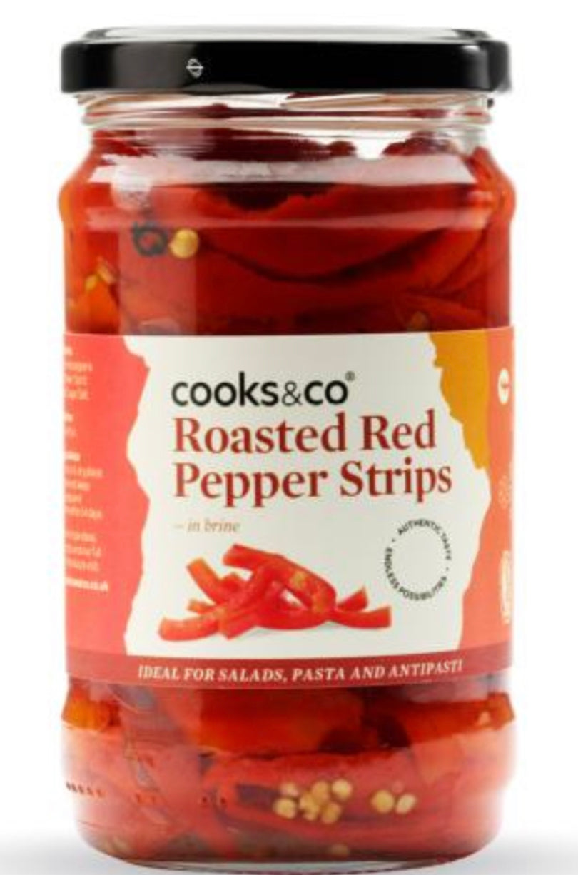 Cooks & Co - Roasted Red Pepper Strips - 170g