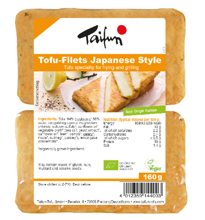 Taifun - Japanese Tofu-filets - GF - 160g