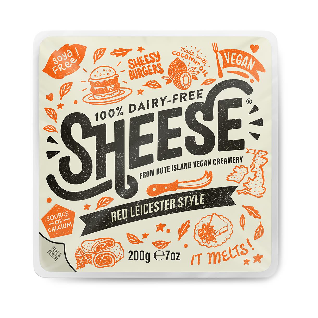 Sheese - Red Leicester Style block - 200g - GF