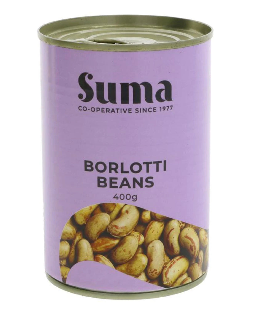 Suma - Borlotti beans -  no added salt or sugar - 400g