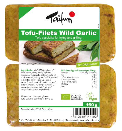 Taifun - Wild Garlic Tofu-filets - GF - 160g