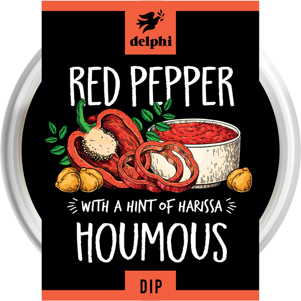 Delphi - Red Pepper Houmous Dip - 170g - GF