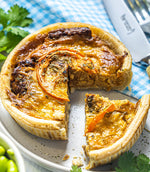 Load image into Gallery viewer, Clive’s Pies - Quiche Lorraine with Maple-cured Tempeh bites - 165g - Organic
