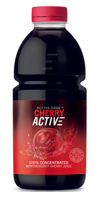 Active Edge - Cherry Active - 100% concentrated Cordial Cherry Juice - Great for Gout! - 237ml