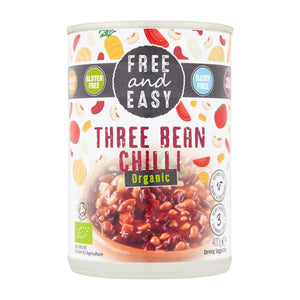 Free & Easy - Organic Three Bean Chilli - GF - 400g